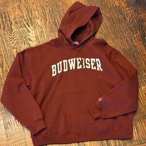 Budweiser Burgundy Hoodie for Men